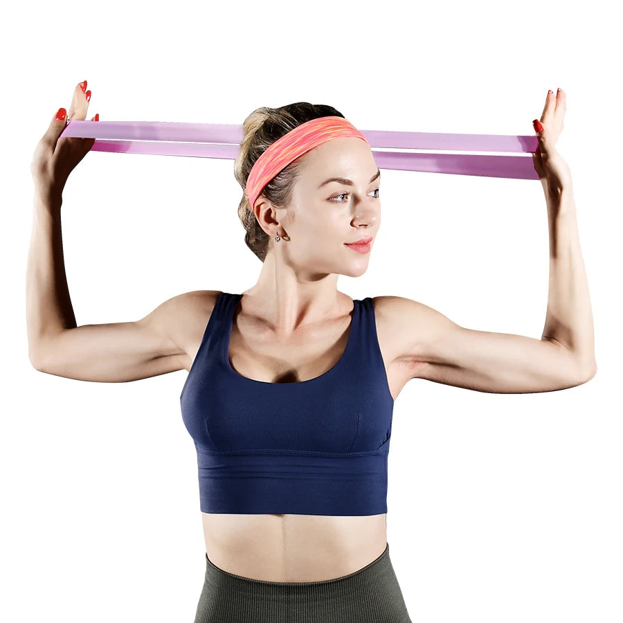 Home Training Yoga Sport Resistance Bands Fitness Elastic Resistance Bands Stretching Pilates Crossfit Workout Gym Equipment
